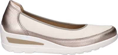 Ara - 1250664 ZÜRICH 2.0 - Ballerinaschoenen - Kleur: Wit/beige - Maat: 36