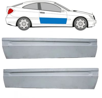 Deur reparatiepaneel voor Mercedes CL-Class 203 2000-2008 / Links + Rechts / Set