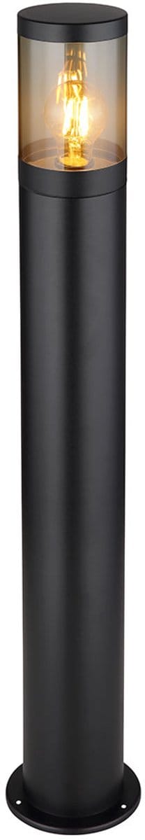 Staande lamp Vloerlamp Buitenverlichting Staande lamp rook Buitentuin, roestvrij staal kunststof, 1x E27 fitting, DxH 14x80 cm