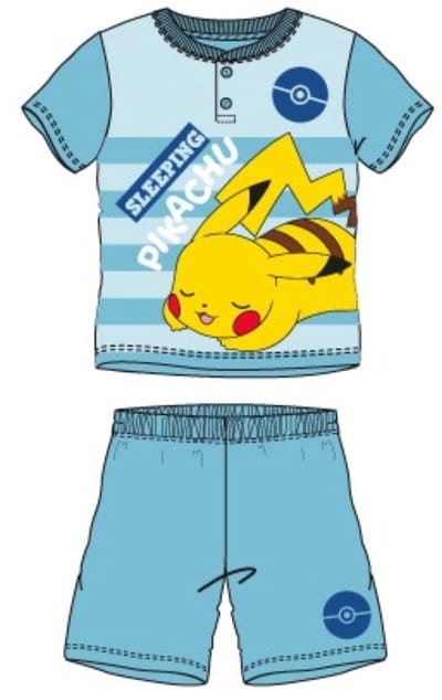 Pokemon shortama - Maat 104 - Blauw - Pokémon Pikachu - Pyjama