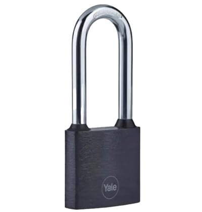 Yale Y111B IJzeren Hangslot 63mm Zwart met 3 Sleutels