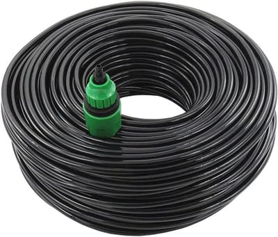 Micro Irrigatieslang - Druppelslang Tuinslang - Planten Water Geven - Knikvrije Installatie - 50 meter - Zwart