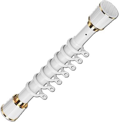 Verstelbare Gordijnroede - Telescopische Stang - Raambekleding Ophangen - Eenvoudige Installatie - 50-400 cm - Wit