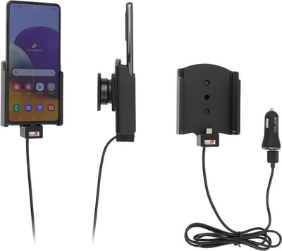Brodit houder geschikt voor Samsung Galaxy A72 Actieve houder met 12V USB plug