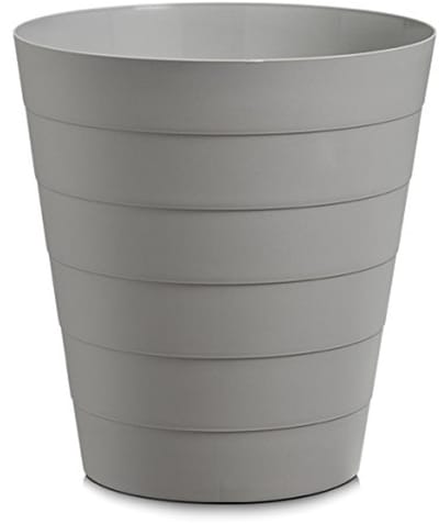 Afvalemmer 13,5 L - Kunststof Grijs - Compacte 29 x 29 x 30 cm Design