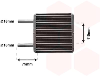 Van Wezel - KACHEL RADIATEUR VOOR OPEL CORSA A 1982-1993 03050580