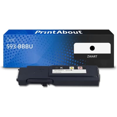 PrintAbout huismerk Toner 593-BBBU (67H2T) Zwart Geschikt voor Dell