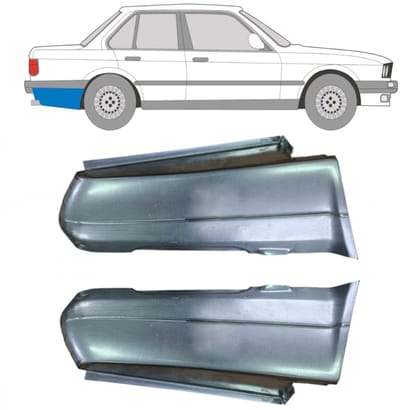 Reparatiepaneel achterspatbord voor BMW 3 E30 1982-1987 / Links + Rechts / Set
