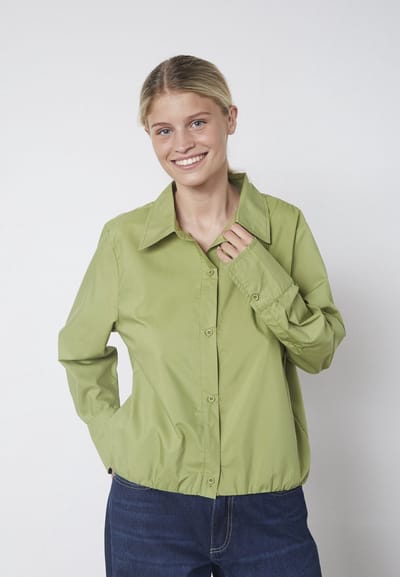 SISTERS POINT Gufo-sh - Dames Blouse - Lime - Maat XS