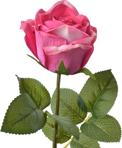 Clayre & Eef Kunstbloem Roos 44 cm Roze Kunststof