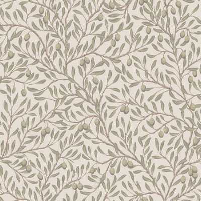 Boråstapeter Vliesbehang 5705 - Orangeri - Botanisch Groen - 53cm x 10.05m
