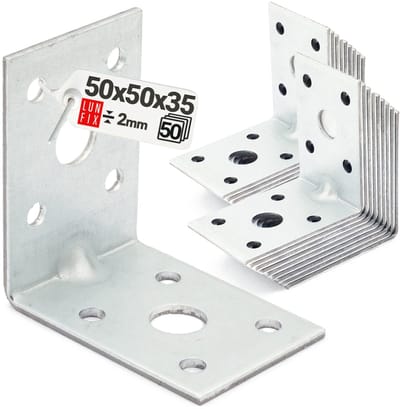 LUN FIX - Hoekverbinder - 90 Graden - 50 stuks - Steg - Bouwhoek