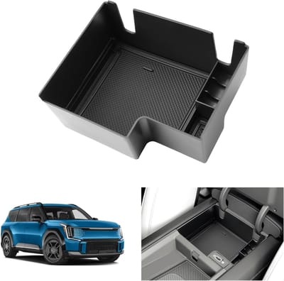 Opbergdoos voor Middenconsole Kia EV9 GT-Line 2024 2025 2026 - Armsteun Organizer, Lade-inrichting, Accessoires voor een Opgeruimde Auto