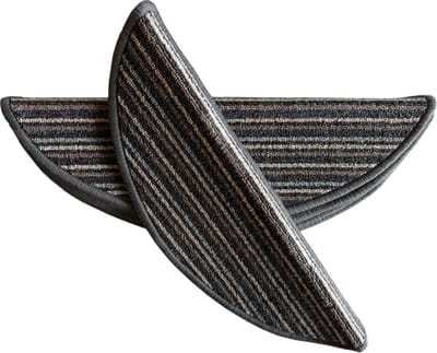 Halve Maantjes voor Trap - Antraciet/Taupe - 15 Stuks - 56x17cm - Trapmatten - Trapmatten set