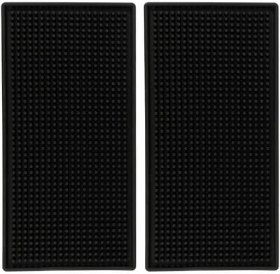 Dailygoods- Afdruipmat Antislip - Siliconen Barmaat - Rechthoekige Vaatwasafdruipmat - Keukenmat - 30 x 15 cm - Stabiel en stijlvol - Barmat