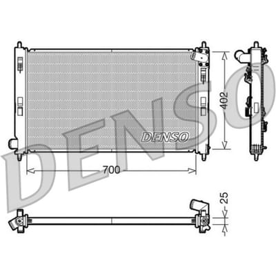 Radiator, motorkoeling DENSO DRM45032