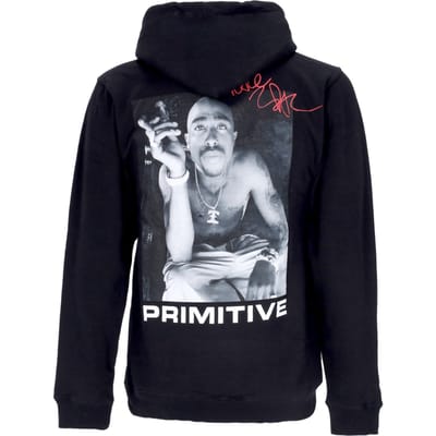 Smoke Hood X Tupac zwarte herenhoodie