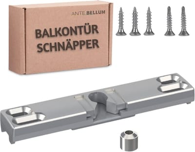Onzichtbare Balkondeur Sluiter Systeem met Veiligheidsveer en Schroeven Set