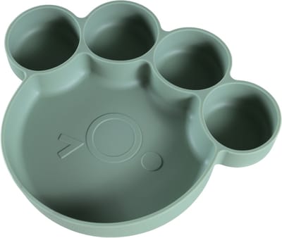 Sproudsy Kinderbord Teddy Bear – Zuignap – Kinderservies – Baby - Forest Green