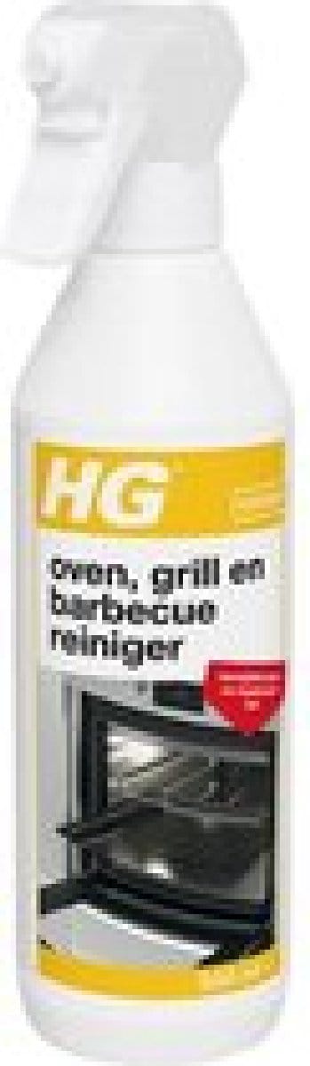 HG oven, grill & barbecuereiniger - 500 ml - zelfwerkende schuimformule - reinigt aangebrand en ingebrande vet - geschikt voor ovens, grills, barbecues en bakplaten - biologisch afbreekbaar