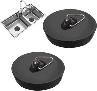 2 Stuks Universele Rubberen Zogotstopper voor Badkamer en Keuken