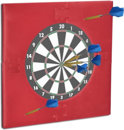 Dartbord Surround Ring R6 4-Delig 45 cm Muurbescherming Ø 71x71x3 cm Bordeaux Kleur