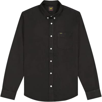 Lee 112376555 Regular Fit Overhemd Met Lange Mouwen Zwart L Man