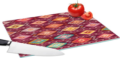 Glazen Snijplank - 39x28 - Patroon - Native American - Amerika - Snijplanken Glas