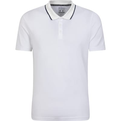 Mountain Warehouse Heren Toernooi IsoCool Poloshirt (Wit)