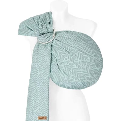 Draagdoek voor baby Zaffiro HugMe Leaves