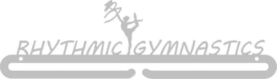 Rhythmic Gymnastics Medaillehanger RVS (35cm breed) - Nederlands product - incl. cadeauverpakking - sportcadeau - topkado - medalhanger - medailles - ritmische gymnastiek - turnpak - turnmat