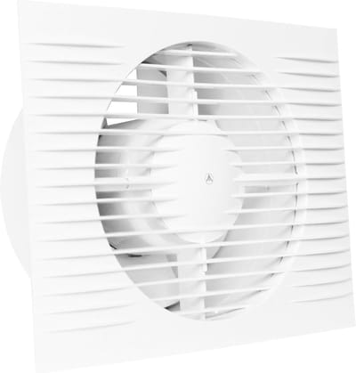 Badkamer Ventilator STYL II 100 WCH met timer- en hygrostaatfunctie voor wandmontage 100 mm