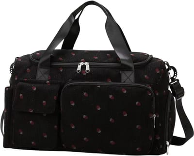 Grote Reistas voor Dames met Schoenenvak – Ruime Handbagage Sporttas, Weekendtas en Fitness Tas voor Reizen - Zwart