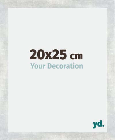 Your Decoration - Fotolijst 20x25 cm - MDF - Zilver Glanzend Vintage - Mura