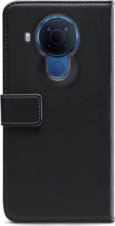Mobilize Telefoonhoesje geschikt voor Nokia 5.4 Hoesje | Mobilize Classic Gelly Wallet Bookcase Portemonnee | Pasjeshouder voor 2 Pasjes | Telefoonhoesje voor Pinpas / OV Kaart / Rijbewijs - Zwart