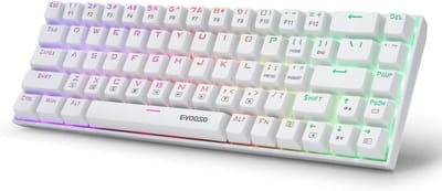 60% Mechanisch Toetsenbord met 68 Toetsen, RGB Achtergrondverlichting, Gaming Toetsenbord voor Kantoor en PC