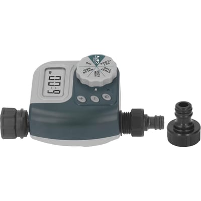 Minuterie d'arrosage, minuterie de robinet verte, programmable, automatique, facile à utiliser, équipement d'arrosage pour gray