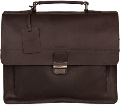 BURKELY Vintage Scott Briefcase 2-Comp. Heren Aktetas - Bruin