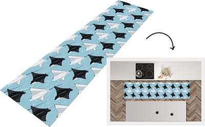 Keukenloper - Loper keuken - Rog - Patronen - Dieren - 200x50 cm - Keukenloper vinyl