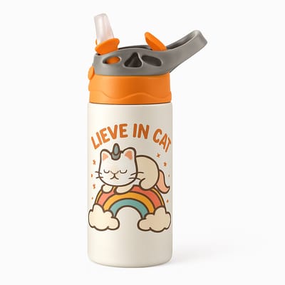 Minimalistische il_1140xN.4680380511_m9e Drinkfles – Stijlvolle Fles voor Liefhebbers van Design - Waterfles voor kinderen (wit/oranje)