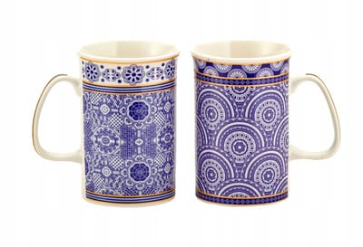 Porseleinen Mokkenset - 2 stuks, 300 ml