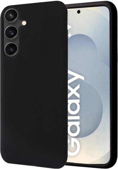 Hoesje geschikt voor Samsung Galaxy S25 - Mat Back Case Zwart