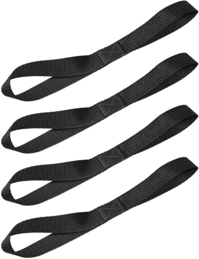 Cosensi- Spanbanden 29,5 cm - 4 Stuks - Zwart - Slijtvast/Nylon - Lichtgewicht/Compact - Flexibel/Organiseren - Transportbanden