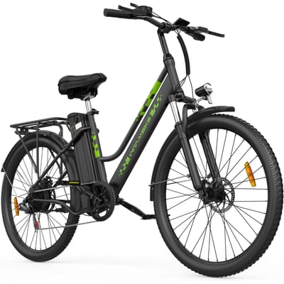 WITAMBIKE C26 Vélo Électrique de Ville, Batterie Amovible 36V 15Ah, Écran LCD Intelligent noir