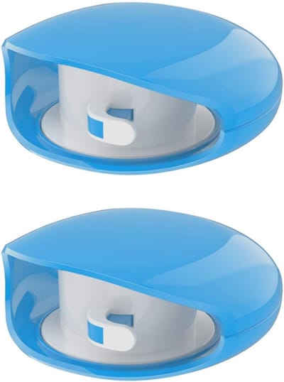 KZQ Automatische Oprolbare Kabelhouder Voor Oortjes En Usb Cables - Intrekbare Kabelorganizer Voor Opladen En Data - 2Stuk In Blauw