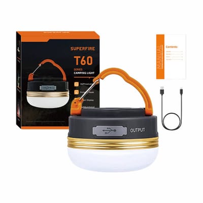 Superfire Campinglamp T60-A, 2,5W