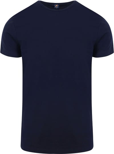Suitable Ota T-Shirt Ronde Hals Donkerblauw (navy) 2-Pack - Maat M - Heren - Basic T-shirt - Ondershirt
