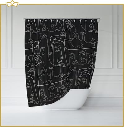 ATTREZZO® Douchegordijn Eva - 150x180 cm