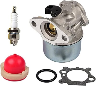Carburateur Kit met Primer voor Briggs & Stratton 4-7PK Motoren - Vervangt 498170, 497586, 498254, 497314, 497347, Geschikt voor Tuinmachines en Grasmaaiers