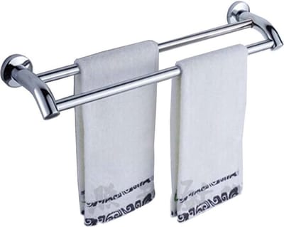 Multifunctionele Badkamer Dubbele Handdoekstangen - Roestvrij staal - 51cm